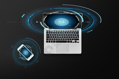 电子科技新潮流 珊瑚色键盘与智能手机联动的笔记本电脑